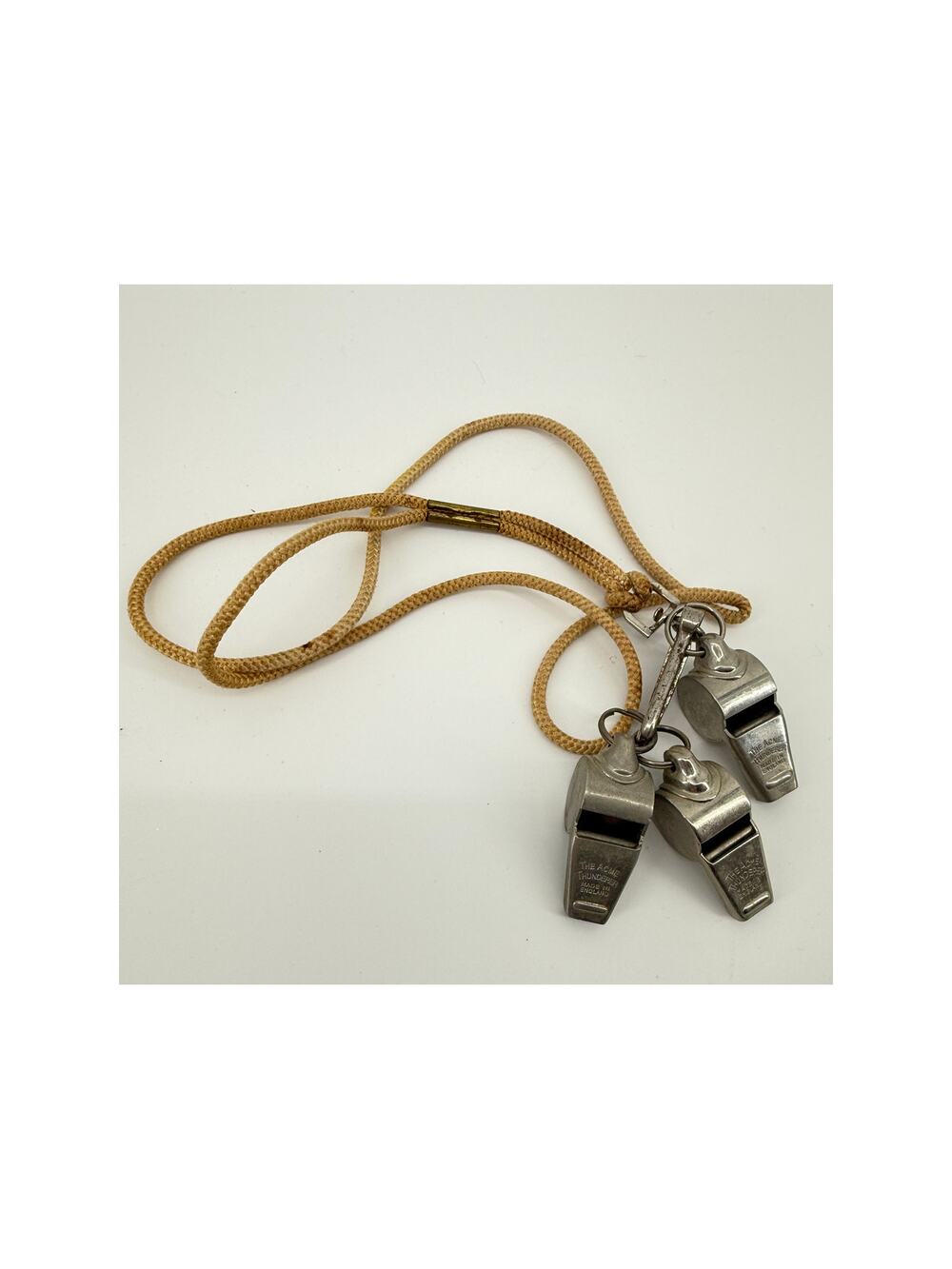 Vintage Acme Thunderer Whistle Lot England Referee Coach Safety Whistles